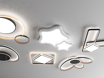 modern ceiling lamp 3d model