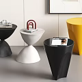Modern Side Table Corner Table Small Coffee Table Ornaments Books 3d model