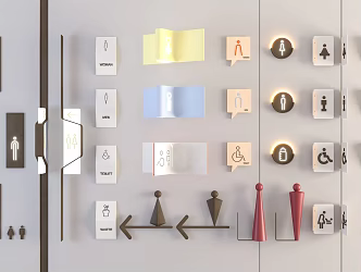 Modern Signs Guide Signs 3d model