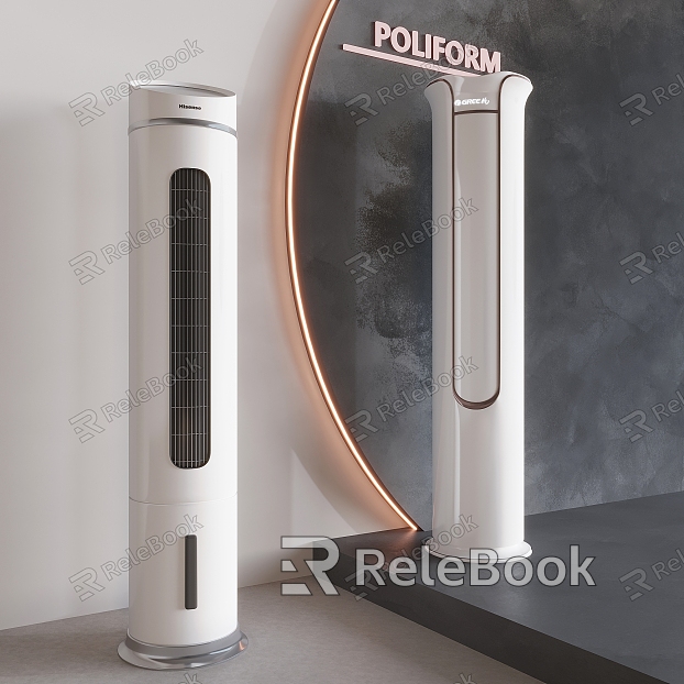 modern vertical cylindrical air conditioner model