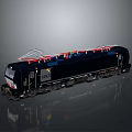 Train Light Rail Metro High Speed Rail EMU Train High Speed Train High Speed Train High Speed Locomotive EMU 3d model