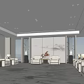 New Chinese VIP Reception Room Reception Room 3d model
