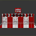 Centenario 2017 Red White Stadium Stand Seating And Structure Equipment