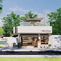 Cafe catering simple 3d model