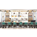 Modern Bar Counter 3d model