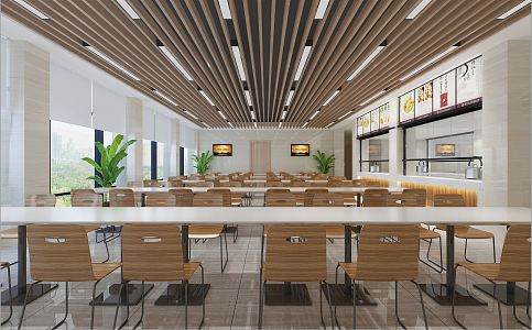 Modern Restaurant 3d model