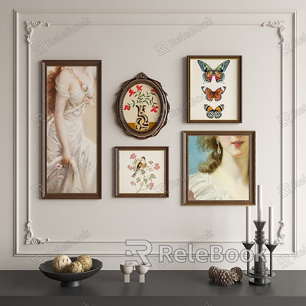 French Middle-style Decorative Painting model