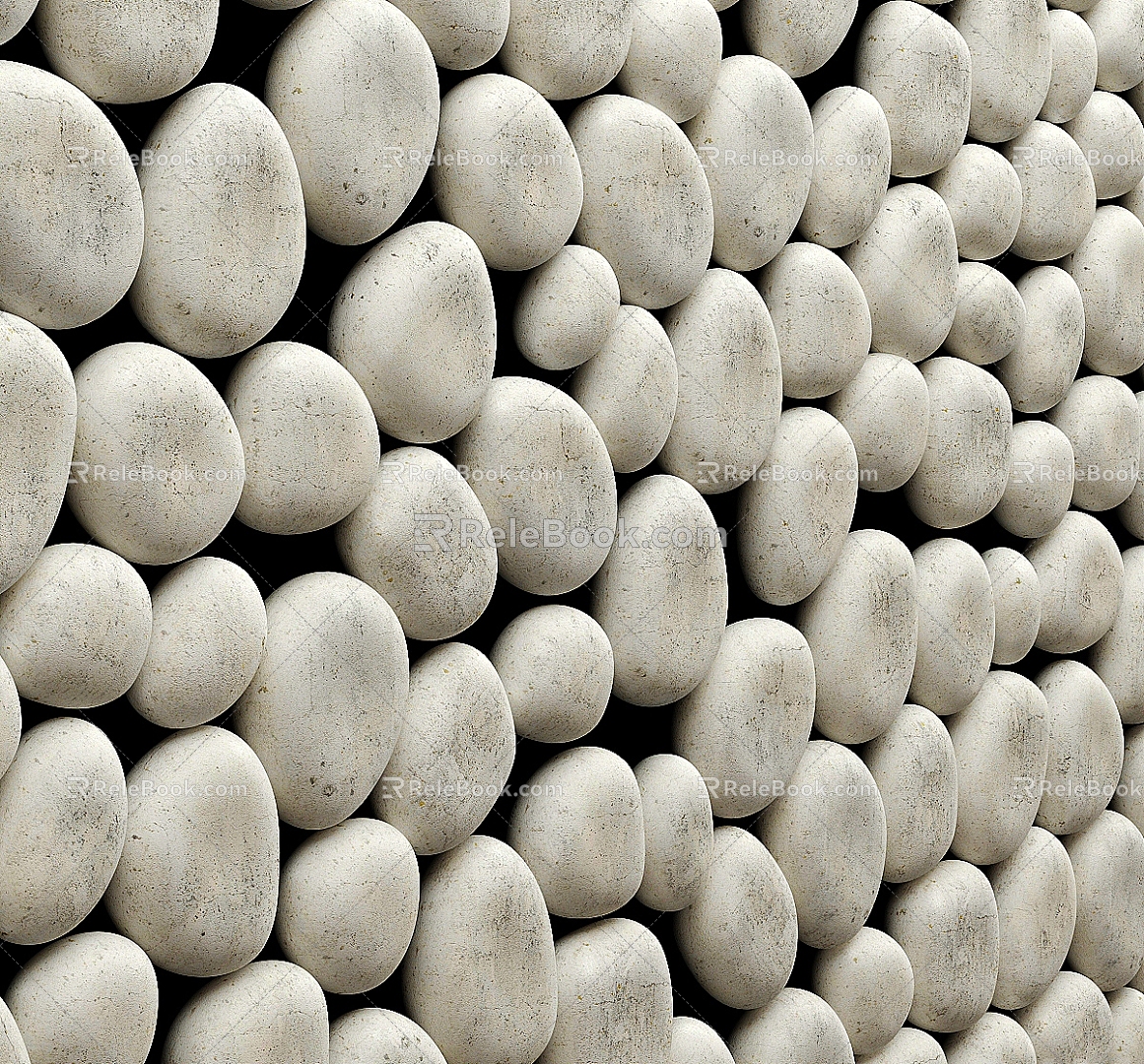 Pebble Wall Decorations 3d model