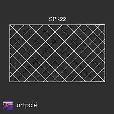 SPK22 Grid Component with Strong Metal Mesh Structure for Building Projects 3d model