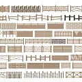 Collection of Decorative Fence Designs Featuring Various Patterns and Styles