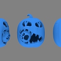 Modern Sculpture Pumpkin Monster 3d model