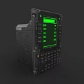 Rugged Electronic Device With Green Screen And Keypad Control Panel