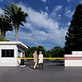 Modern Gate Entrance Gate 3d model