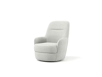 Italian Style Minimalist Sofa Chair Single Person Modern Simple Leisure Chair 3d model