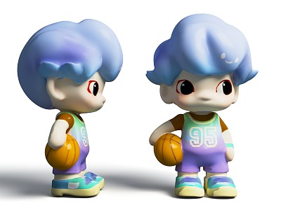 Bubble Mart Toy Doll Hand Blind Box 3d model