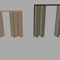 modern folding door 3d model