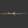 Collection of Traditional Decorative Weapons Featuring Shields Spears Axes and Hooks