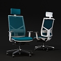 Modern Office Chair Mesh Office Staff Chair 3d model