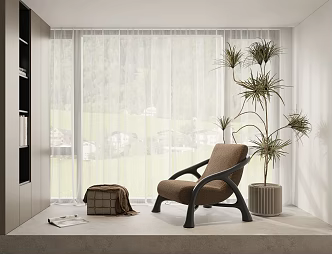 Modern Leisure Chair Lazy Sofa 3d model