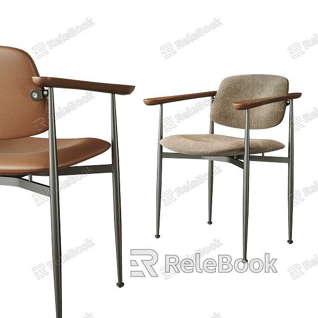 Modern Dining Chair Dining Chair Single Chair Leisure Chair Leather Chair Fabric Chair model