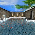 Candlestick Indoor swimming pool 3d model