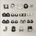 Modern Downlights And Spotlights With Various Styles And Design Options 3d model