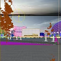 Modern Library Building With Glass Curtain Wall Reflective Pool Lawn Sculpture And Blue Sky