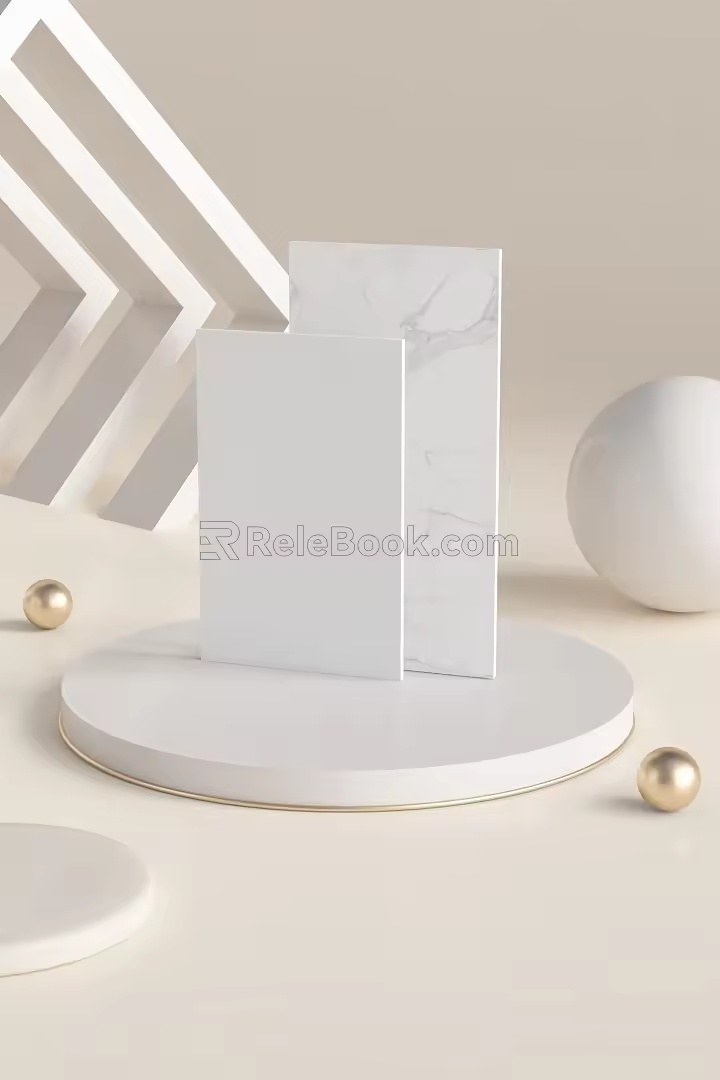 E-commerce background E-commerce scene rock board 3d model