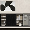 Modern Bookcase Locker 3d model