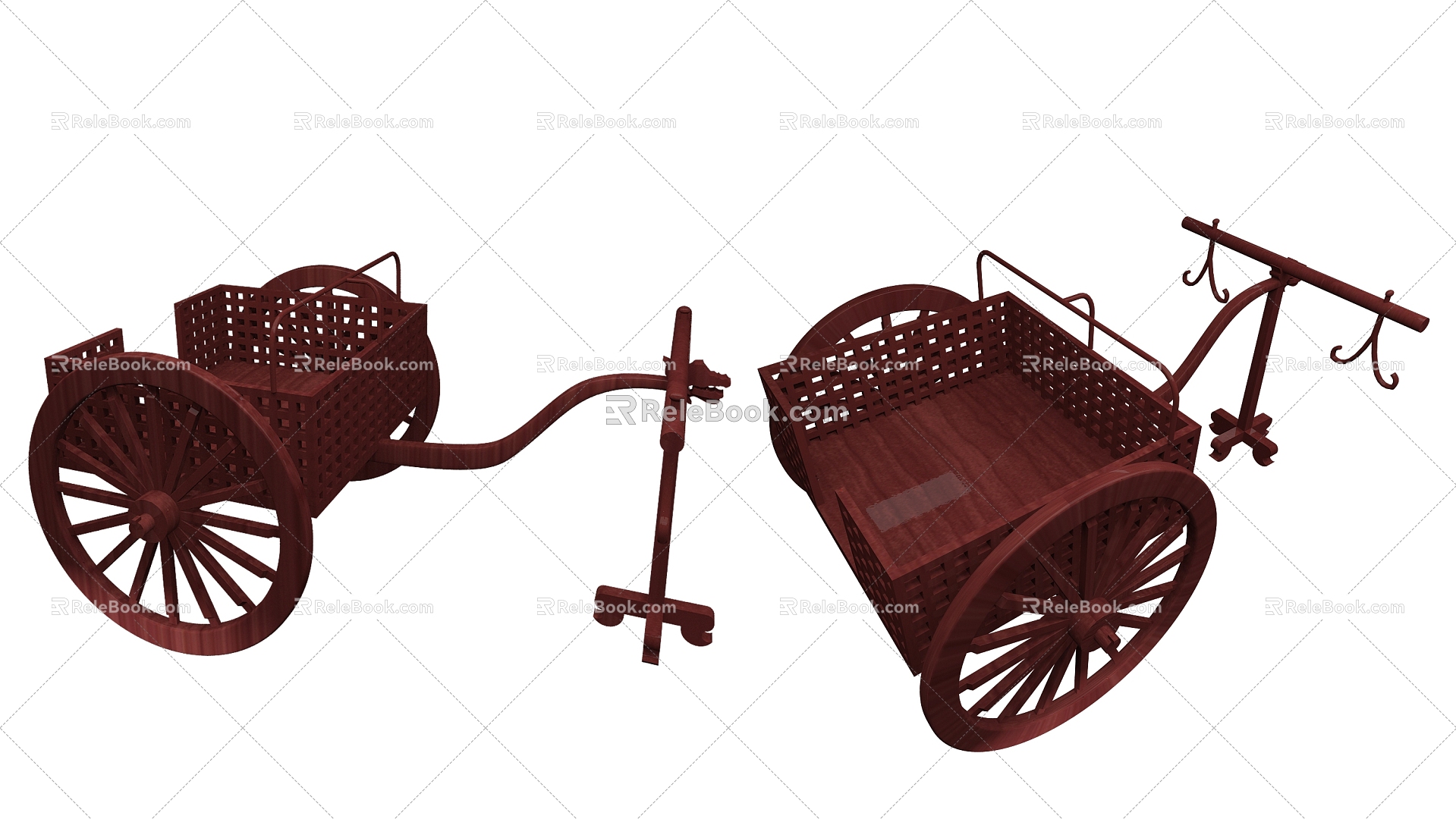 Chariot of the Spring and Autumn Period 3d model