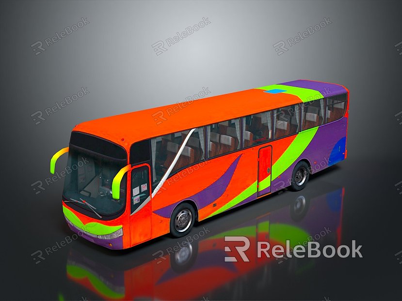 Bus Large Bus CMB Medium Van Large Van Bus School Bus Van Box Car model