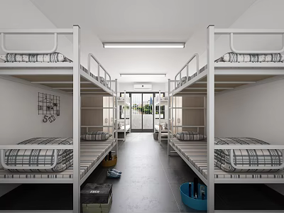 Modern Dormitory Staff Dormitory Student Dormitory 3d model