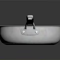 Stainless Steel Frying Pan With Black Handle And Shiny Reflective Surface
