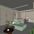 Modern Beauty SPA Hall Rest Front Hall Reception Front Hall 3d model
