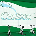 Cestbon Mineral Water Beverage Exhibition Booth Display Design Structure