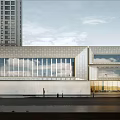 Modern Sales Office Architecture Exhibition Hall Architecture Library Architecture 3d model