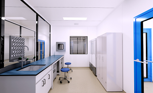 Modern Laboratory 3d model