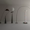 Floor lamp fishing lamp floor lamp combination 3d model