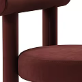 Modern Upholstered Dining Chair With Round Seat And Multiple Color Options
