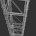 Public Construction Scaffolding Metal Frame Structure With Interconnected Parts For Building Safety