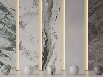 marble stone background wall veneer rock slab tile 3d model