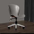 Modern Office Chairs with Brown and White Design Swivel Wheels and Stylish Look