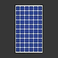 Clean Energy Solar Panel for Daily Use with Blue Cells and Silver Border