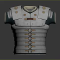 Medieval Metal Breastplate Armor With Decorative Shoulder Plates And Rivets