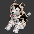 Modern Other livelig Plush Toy Dog Siberian Husky Husky Dog 3d model