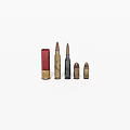 Weapons of various types of ammunition 3d model