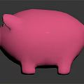 Cute Pink Piggy Bank Decorative Ornament Set Ideal for Home Decoration and Shelf