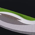 Modern Outdoor Chair Design With Green Lawn Blue Sky And Waterfront View