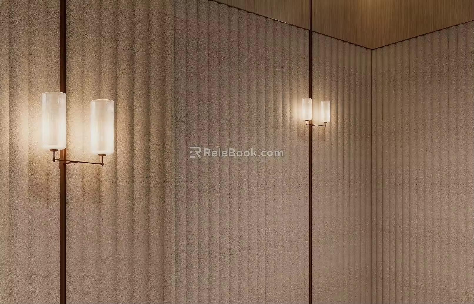 Light Luxury Bracket Wall Lamp 3d model