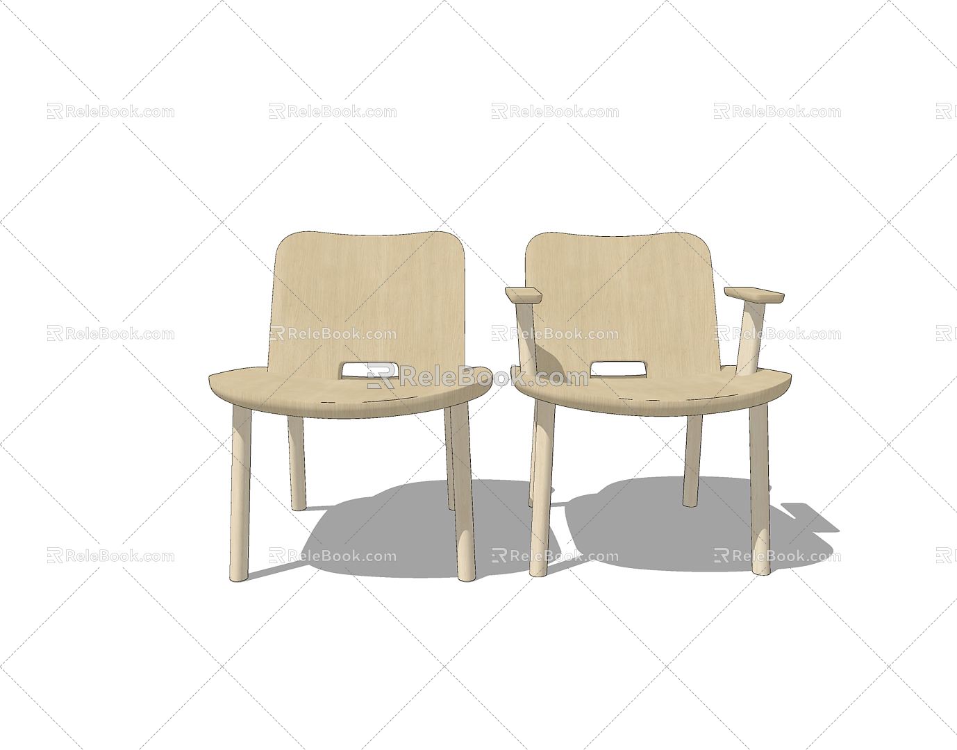 Nordic Children's Chair 3d model